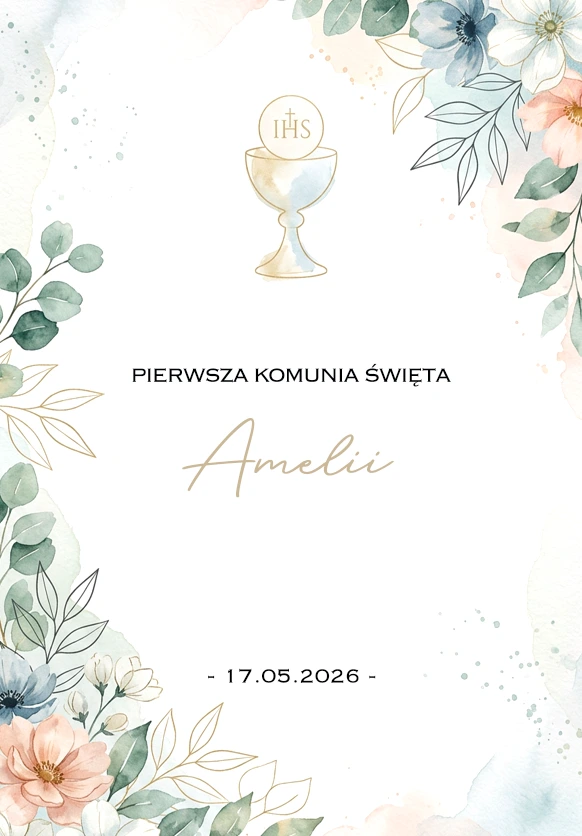 Zaproszenie komunia